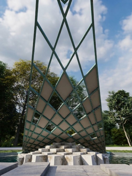 District 22 Park Monument